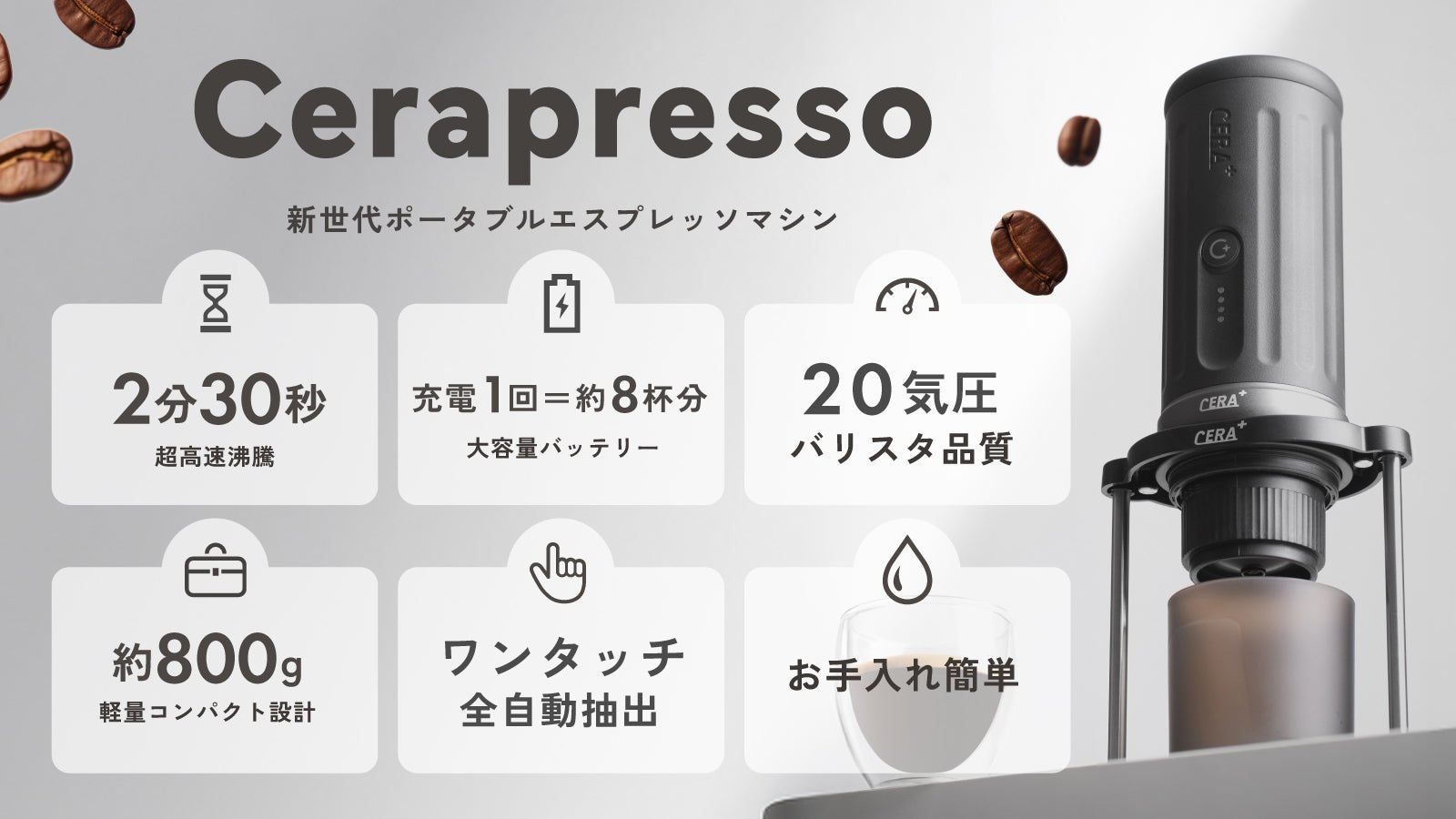 送料無料・正規品】CERA+最新モデル コーヒーマシン・グラインダー