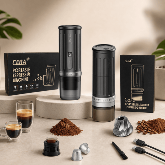 【在庫限定セール・25,470円お得】【送料無料・税込】【1年保証】Cerapresso × Ceragrinder セット（ポータブルマシン・グラインダーセット） - CERA Plus/セラプラス 日本公式・正規代理店
