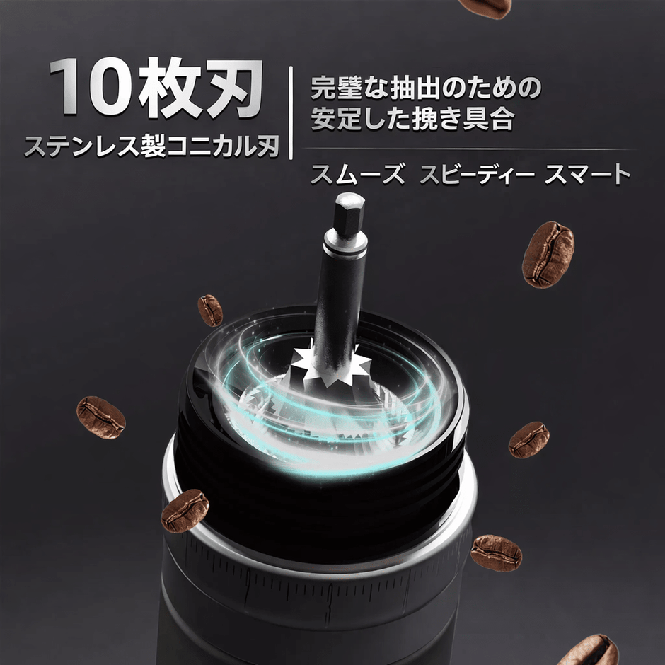 CGE03 Portable Electric Coffee Grinder - NEU CERA+ 日本公式